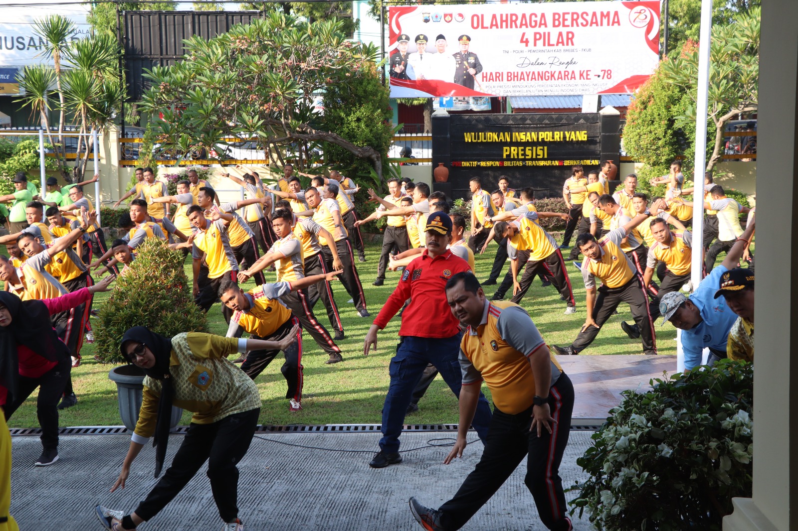 Tingkatkan sinergitas, empat pilar gelar olah raga bersama Tingkatkan sinergitas, empat pilar gelar olah raga bersama