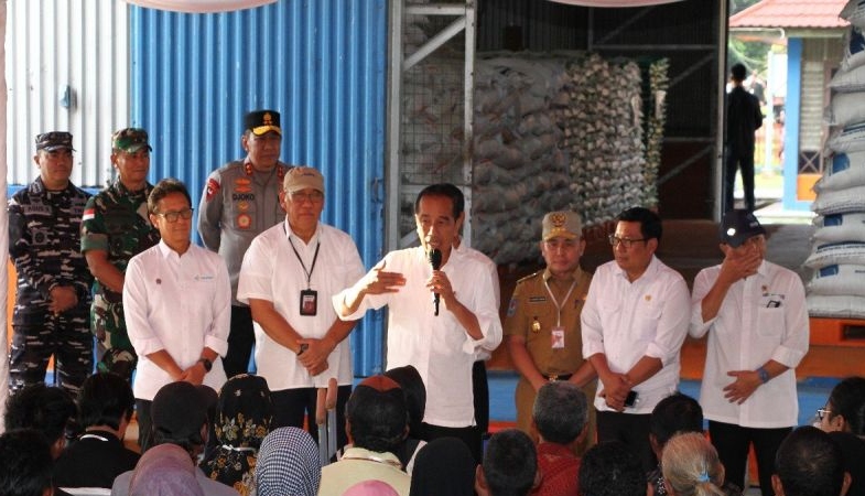 Presiden pastikan beras bantuan warga Palangka Raya dalam kondisi baik