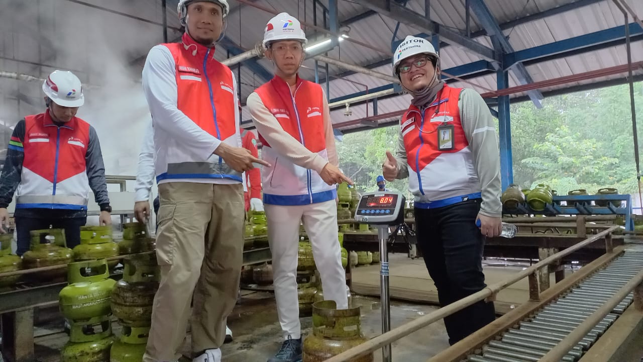 Cegah kurang timbangan, Pertamina Patra Niaga Sumbagsel sidak SPBE gas 3 kg Cegah kurang timbangan, Pertamina Patra Niaga Sumbagsel sidak SPBE gas 3 kg