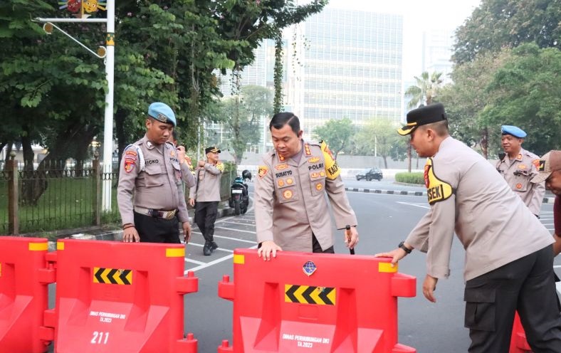 Polisi terjunkan 1.347 personel amankan aksi Bela Palestina di Jakarta
