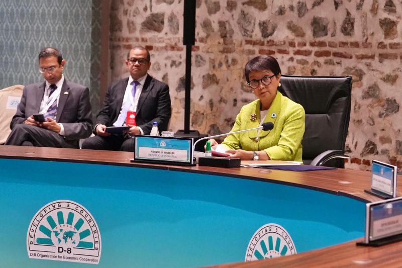Menlu Retno dorong negara anggota D-8 harus bersatu bantu Palestina Menlu Retno dorong negara anggota D-8 harus bersatu bantu Palestina