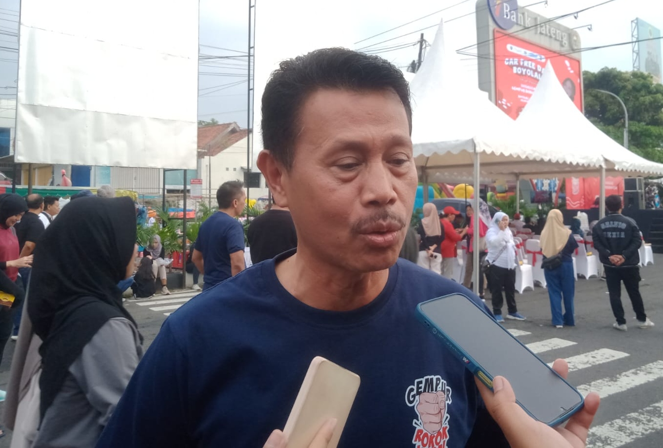 Diskominfo Boyolali sosialisasikan gempur rokok ilegal saat agenda CFD