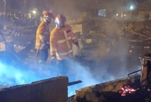 Belasan rumah di Besilam, Langkat dilalap api