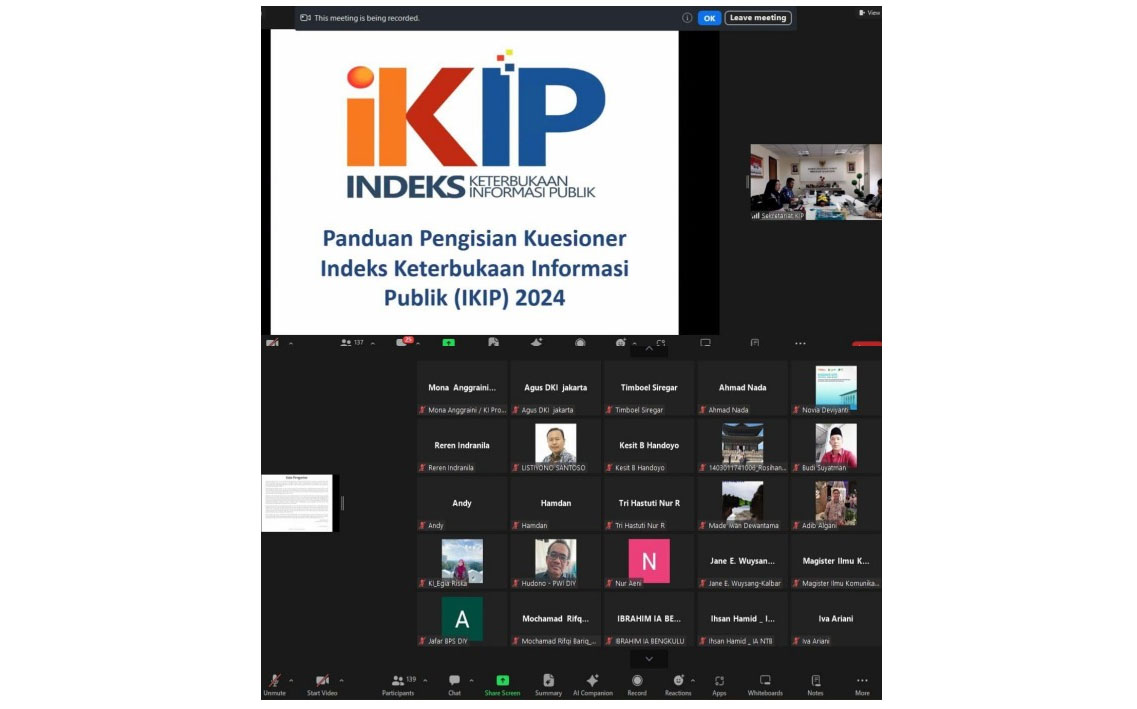 Pokja Daerah IKIP DKI Jakarta tetapkan 10 informan ahli IKIP 2024