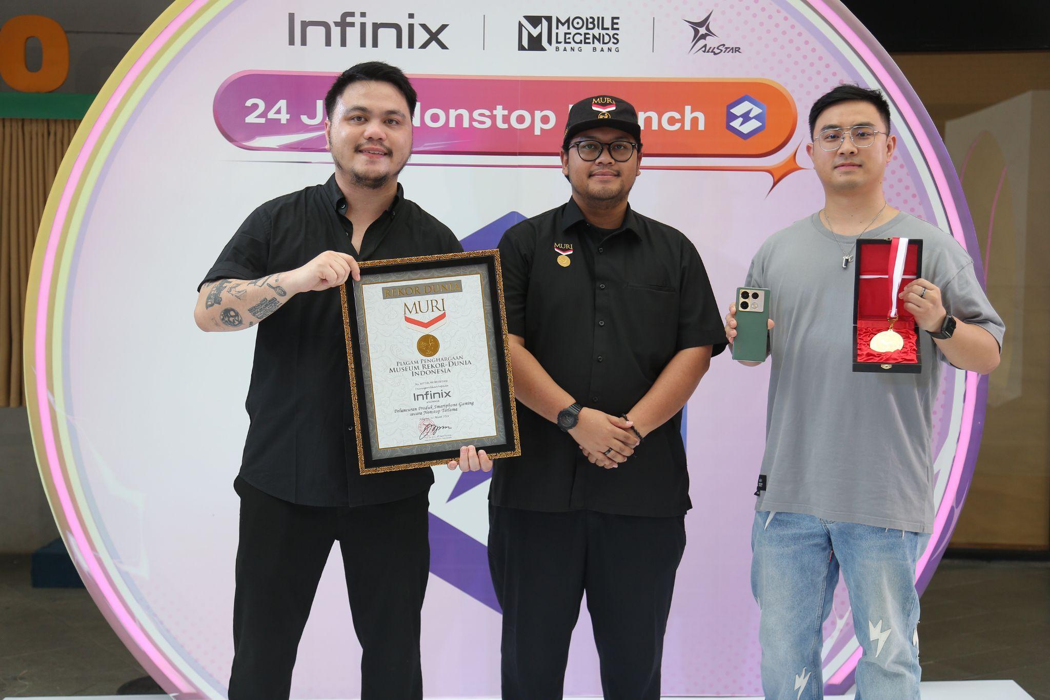 Launching nonstop 24 jam, Infinix Note 40 Series raih Rekor MURI dan Dunia Launching nonstop 24 jam, Infinix Note 40 Series raih Rekor MURI dan Dunia