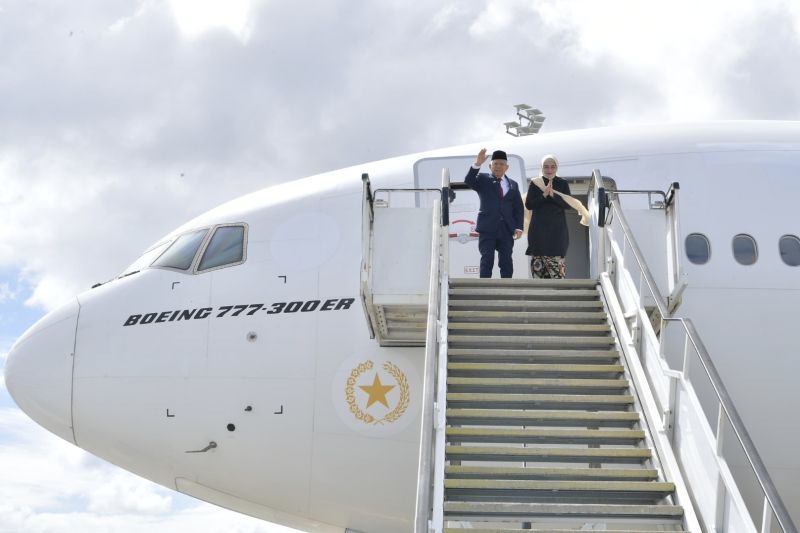 Wapres Maruf tiba di Indonesia usai lawatan ke Selandia Baru