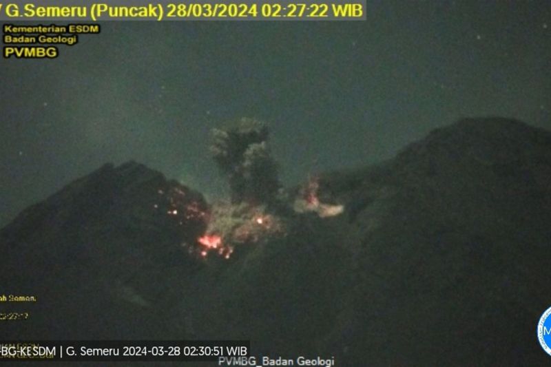 Paparan Badan Geologi mengenai kondisi Gunung Semeru pascaerupsi Paparan Badan Geologi mengenai kondisi Gunung Semeru pascaerupsi