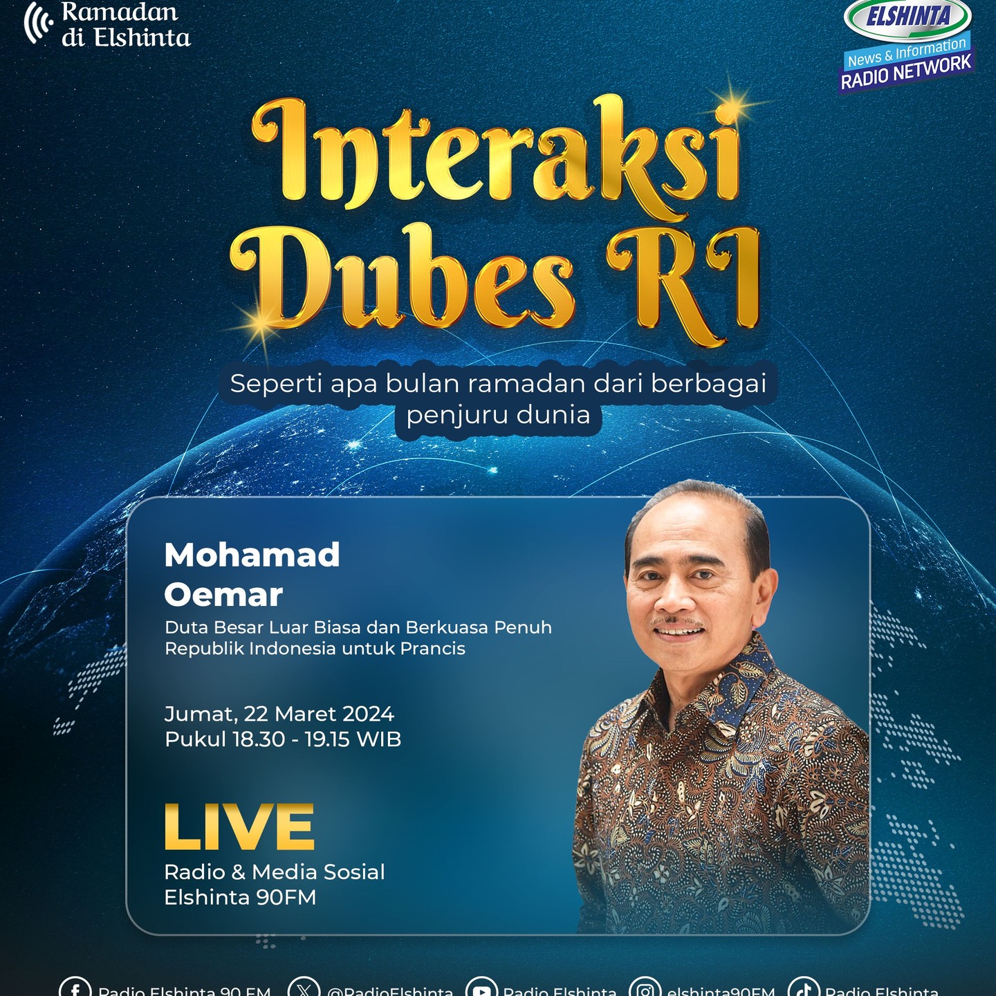 Interaksi Dubes RI bersama Mohamad Oemar Interaksi Dubes RI bersama Mohamad Oemar