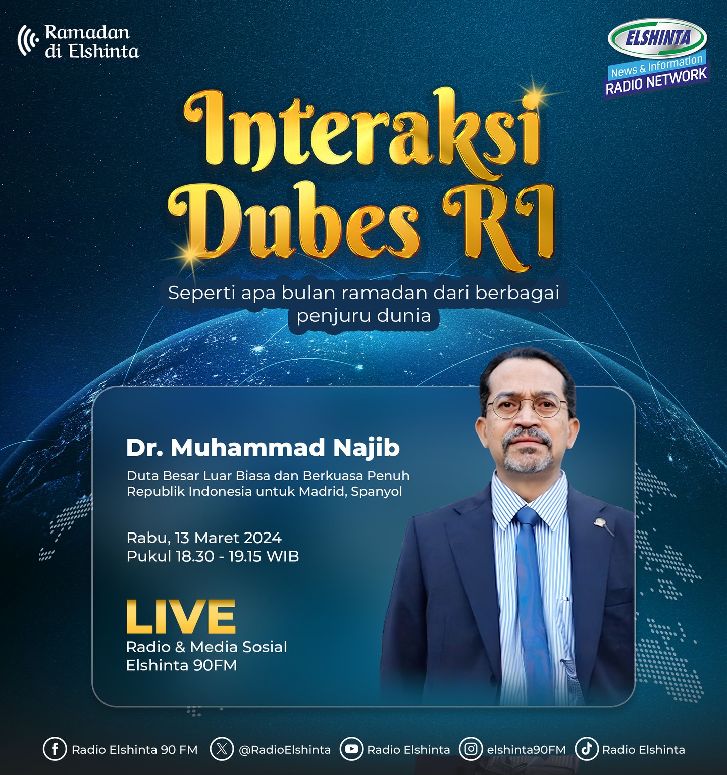 Interaksi Dubes RI bersama Dr. Muhammad Najib Interaksi Dubes RI bersama Dr. Muhammad Najib