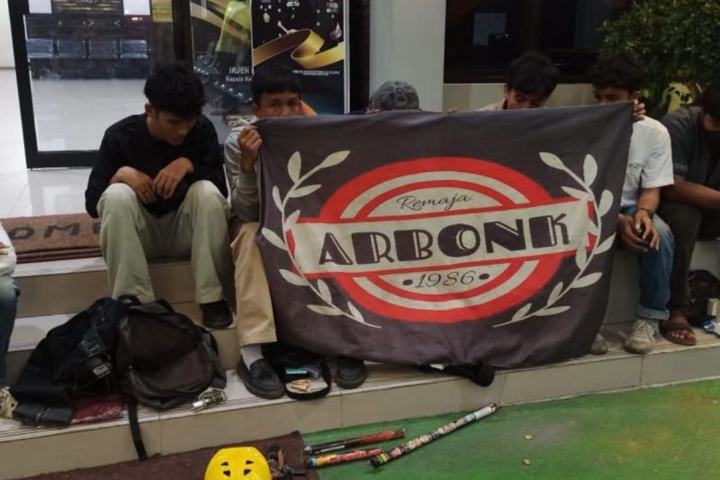 Kepolisian Pademangan Jakarta Utara mengamankan tujuh remaja aksi konvoi