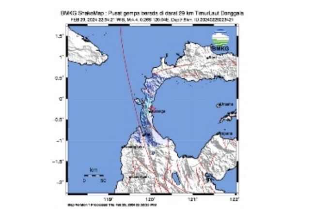 Getaran gempa di Donggala timbul akibat aktivitas sesar lokal