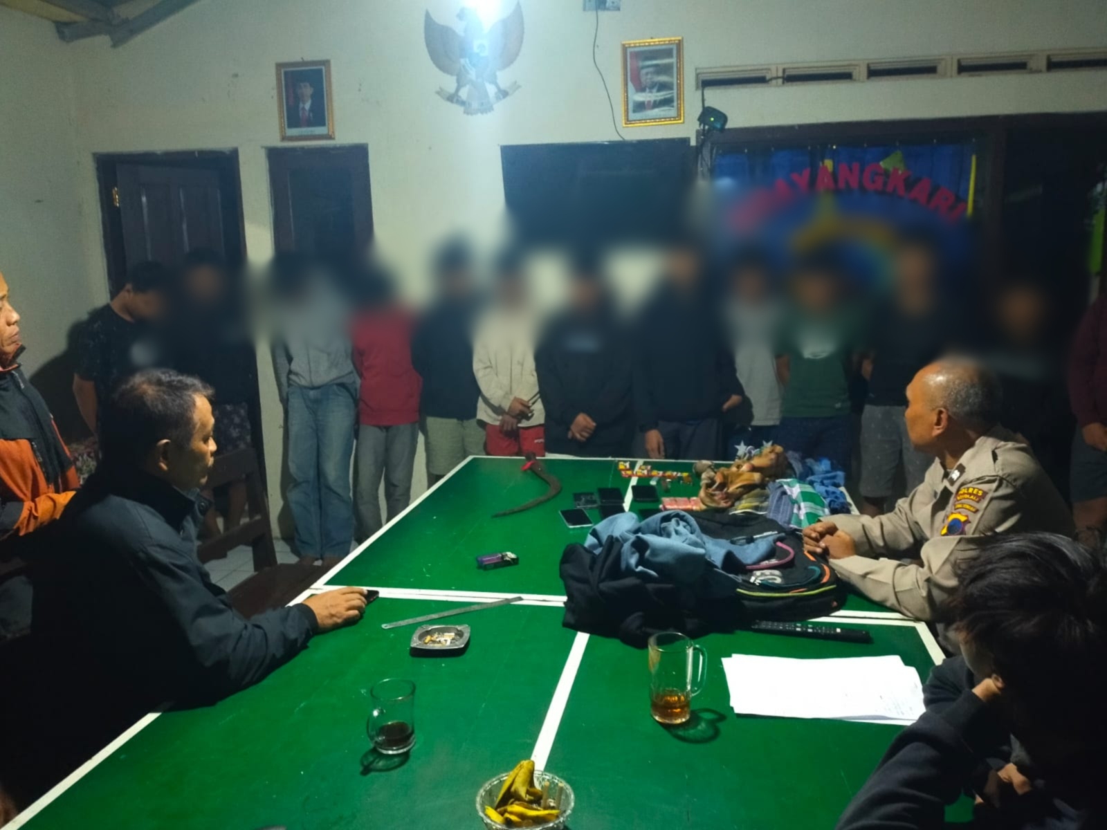 Polsek Musuk gagalkan aksi perang sarung bersenjata tajam dan petasan