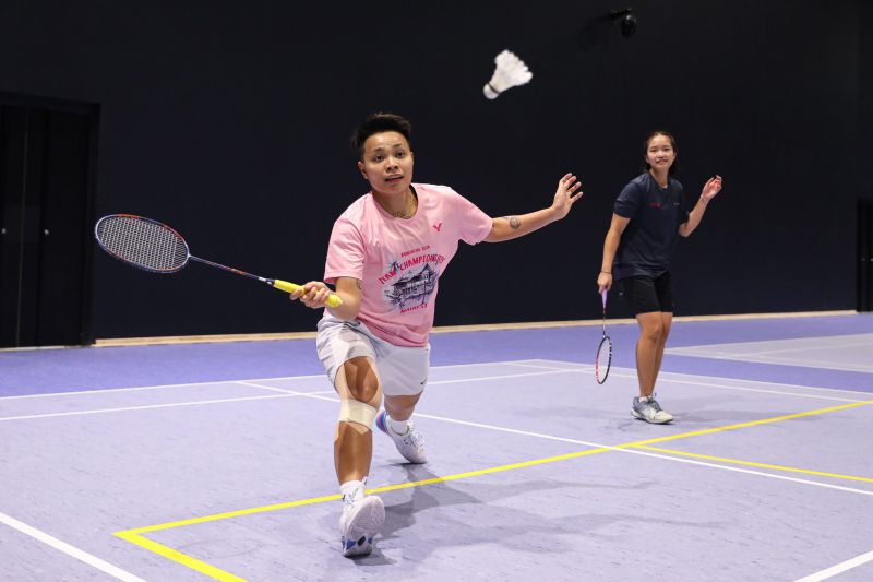 Tim bulu tangkis Indonesia gelar latihan perdana di Prancis Tim bulu tangkis Indonesia gelar latihan perdana di Prancis