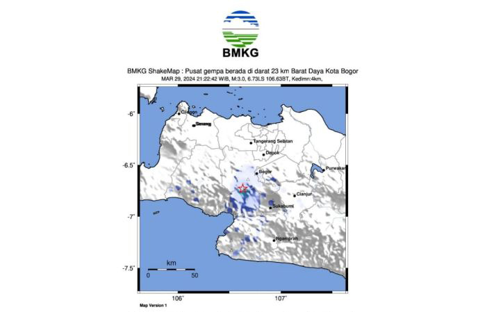 BMKG sebut getaran gempa di Bogor timbul akibat aktivitas sesar lokal darat