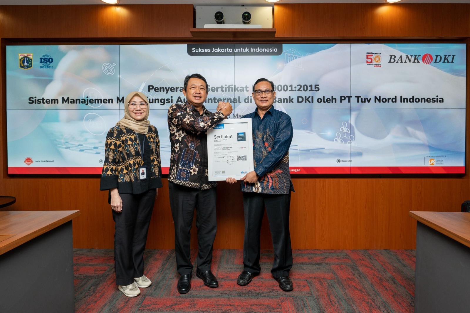 Bank DKI raih ISO 9001:2015 untuk sistem manajemen mutu audit internal Bank DKI raih ISO 9001:2015 untuk sistem manajemen mutu audit internal
