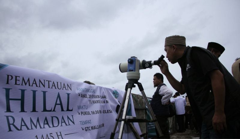Pantauan hilal wilayah timur Indonesia masih di bawah ufuk
