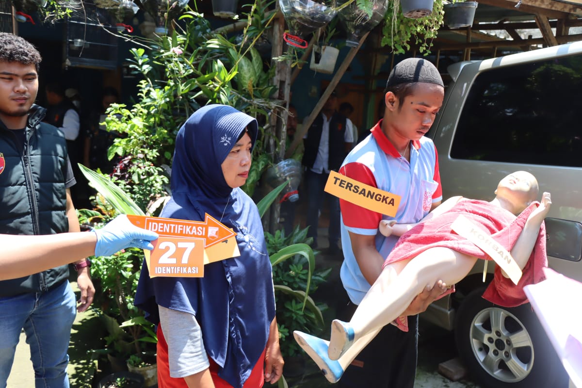 Polres Boyolali gelar rekontruksi kasus kekerasan dengan korban meninggal dunia   