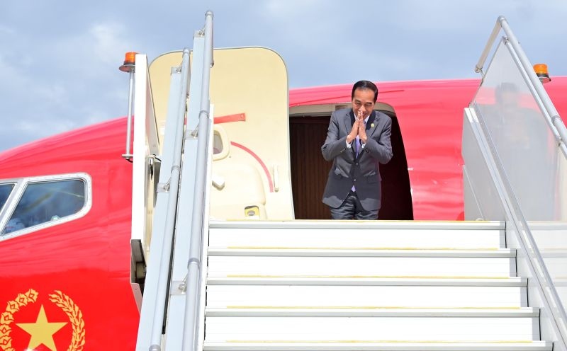 Presiden Jokowi bertolak ke Tanah Air usai hadiri KTT ASEAN-Australia