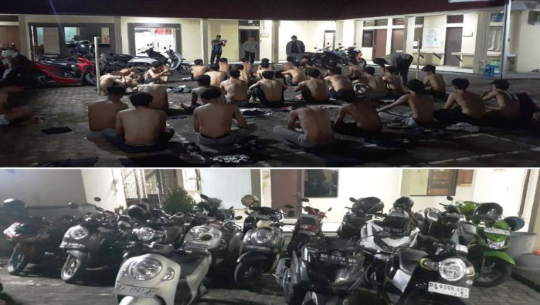 Polsek Banteng tangkap 38 pelaku balap liar terindikasi taruhan Polsek Banteng tangkap 38 pelaku balap liar terindikasi taruhan