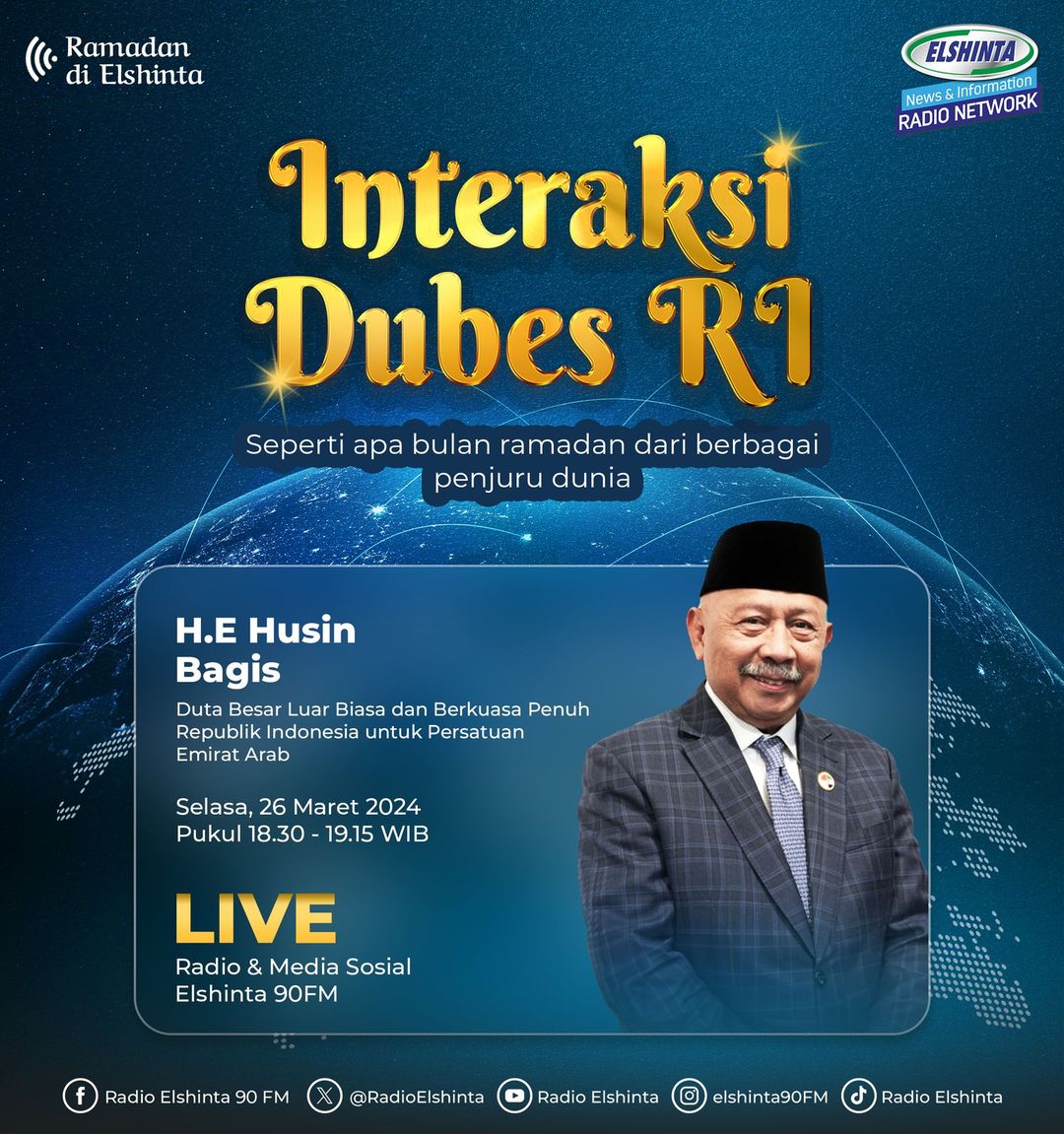 Interaksi Dubes RI bersama H.E Husein Bagis