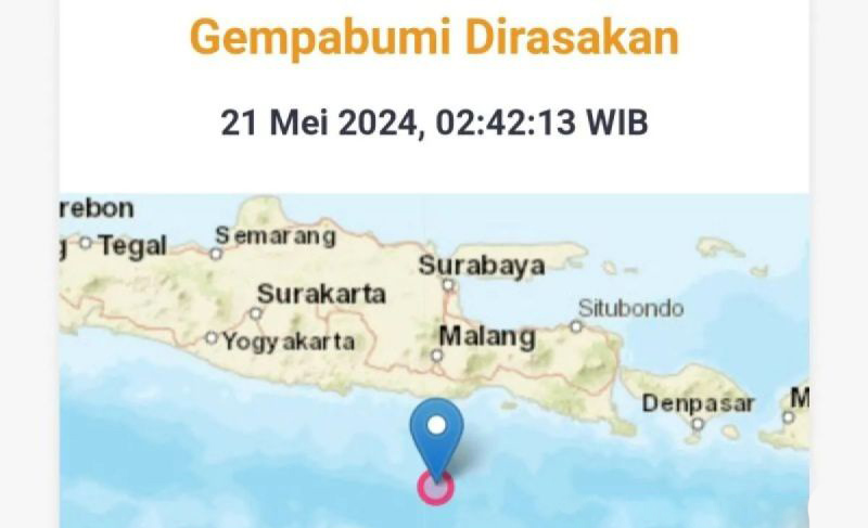 Jember dan Lumajang rasakan guncangan gempa Malang magnitudo 5,3 Jember dan Lumajang rasakan guncangan gempa Malang magnitudo 5,3