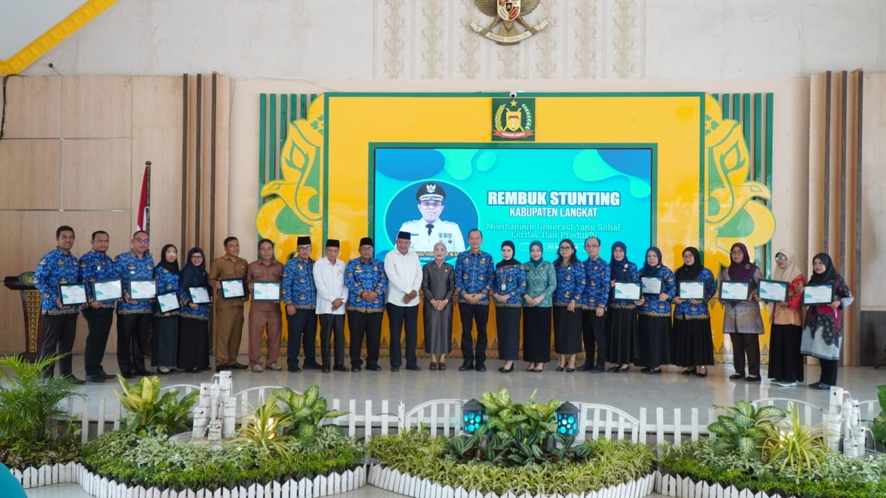 Stunting di Langkat turun, tiga UPT Puskesmas dan TPK Karang Gading dapat penghargaan Stunting di Langkat turun, tiga UPT Puskesmas dan TPK Karang Gading dapat penghargaan