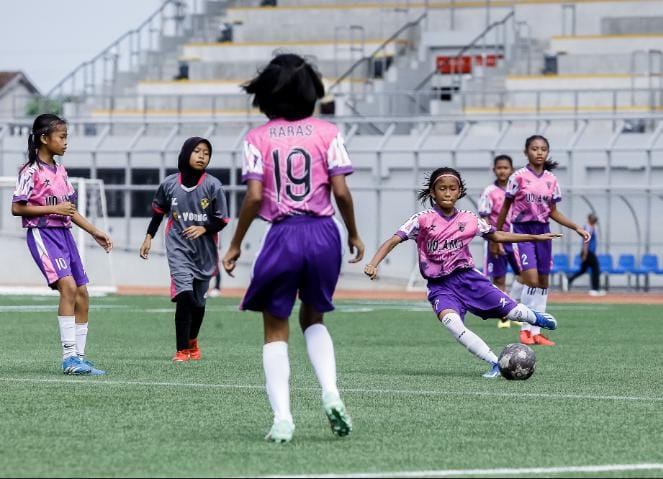 Laskar Jepara Putri puncaki klasemen sementara MilkLife Soccer League