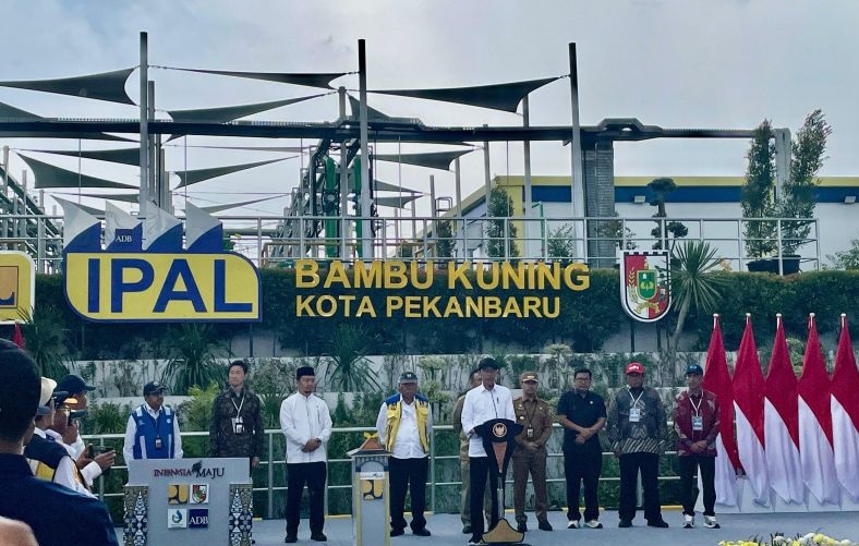 Presiden resmikan sistem pengolahan air limbah terpusat di Pekanbaru Presiden resmikan sistem pengolahan air limbah terpusat di Pekanbaru