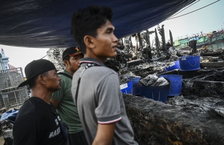 Kebakaran kapal di Muara Baru menewaskan tiga ABK
