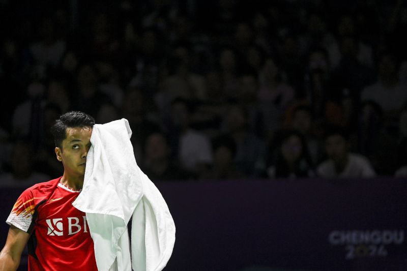 Ginting takluk di tangan unggulan tuan rumah pada babak final