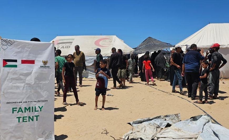BAZNAS RI dirikan tenda darurat dan toilet umum bagi masyarakat Gaza di Rafah BAZNAS RI dirikan tenda darurat dan toilet umum bagi masyarakat Gaza di Rafah