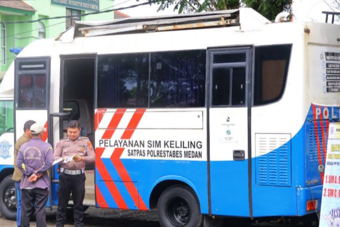Layanan SIM Keliling di lima lokasi Jakarta Selasa ini