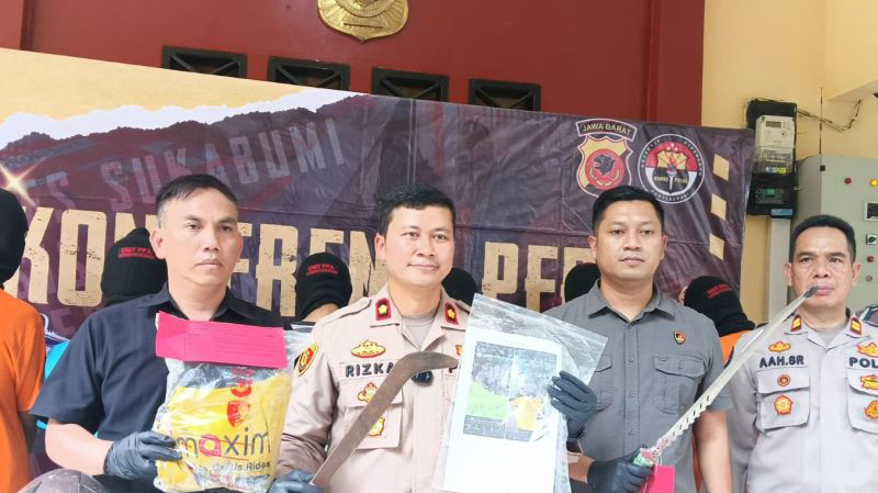 Polres Sukabumi tangkap empat remaja pelaku duel Polres Sukabumi tangkap empat remaja pelaku duel