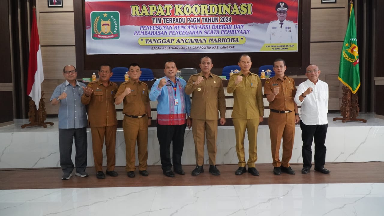 Pj Bupati Langkat komitmen berantas narkotika bersama tim P4GN Pj Bupati Langkat komitmen berantas narkotika bersama tim P4GN