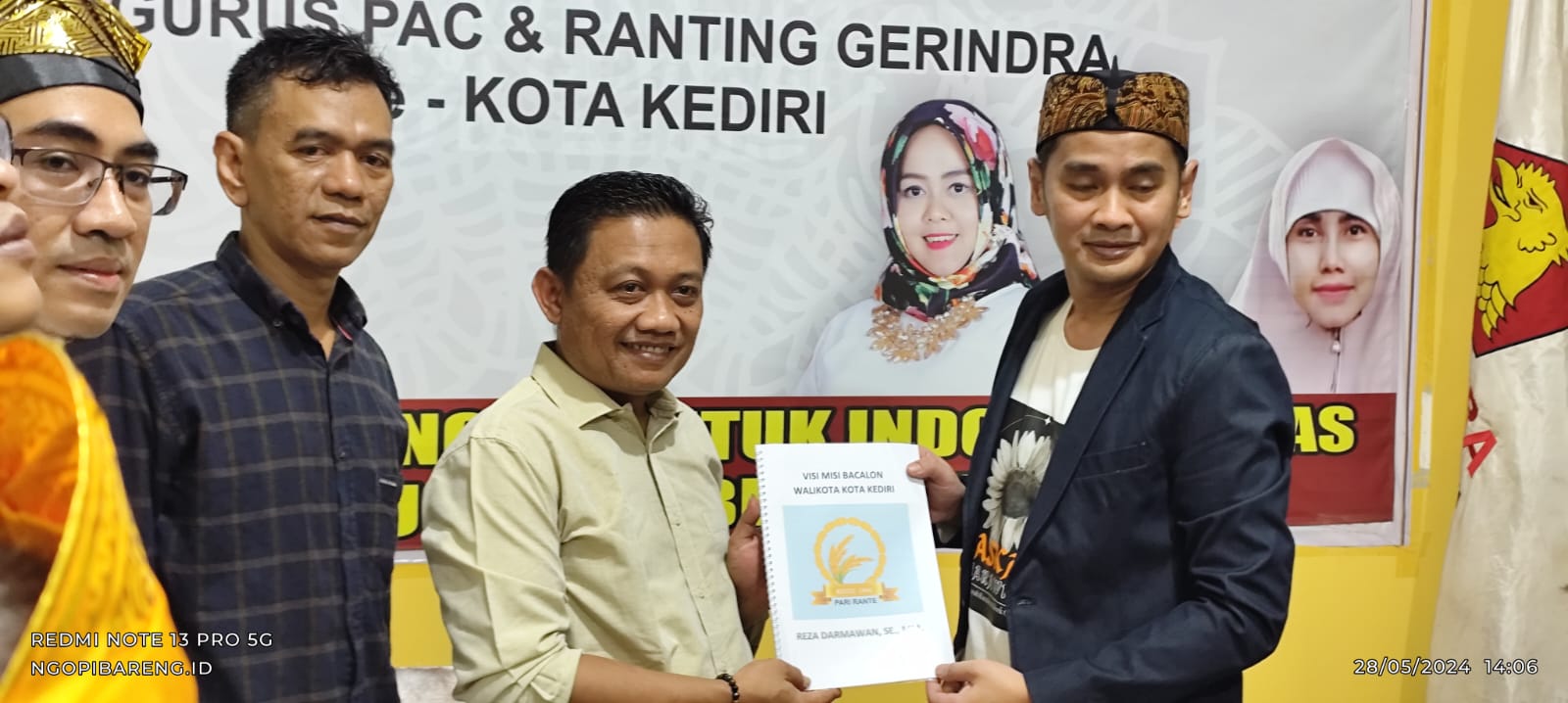Ke Partai Gerindra, Ketua PBSI Kota Kediri Reza Darmawan maju Pilwali