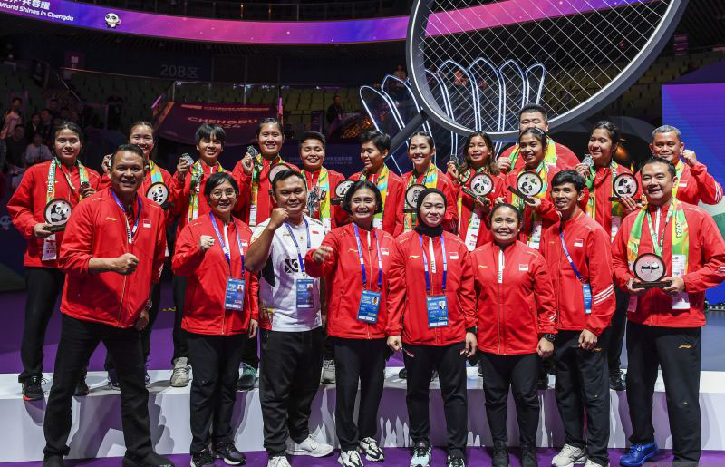 Menpora bangga atas capaian tim putri Indonesia runner up Piala Uber