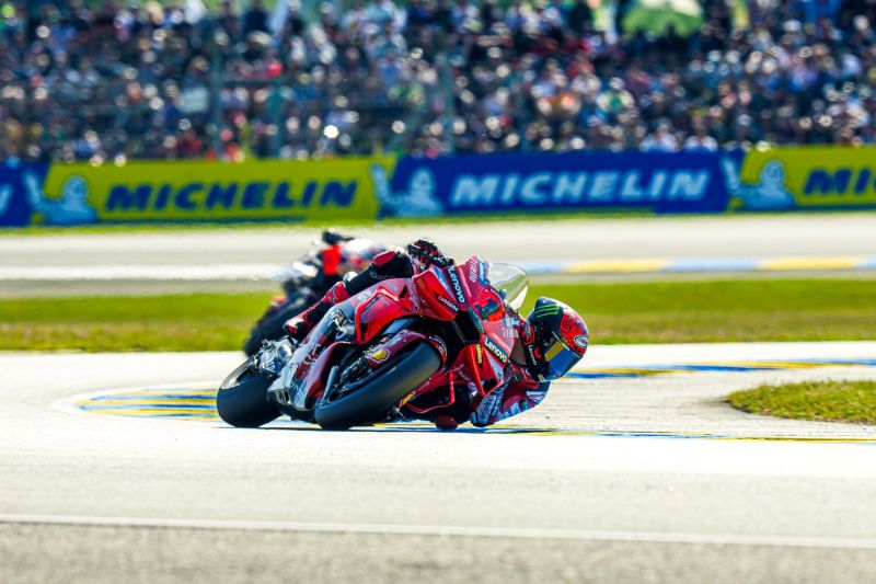 Bagnaia berupaya optimal meski motornya bermasalah di GP Prancis Bagnaia berupaya optimal meski motornya bermasalah di GP Prancis