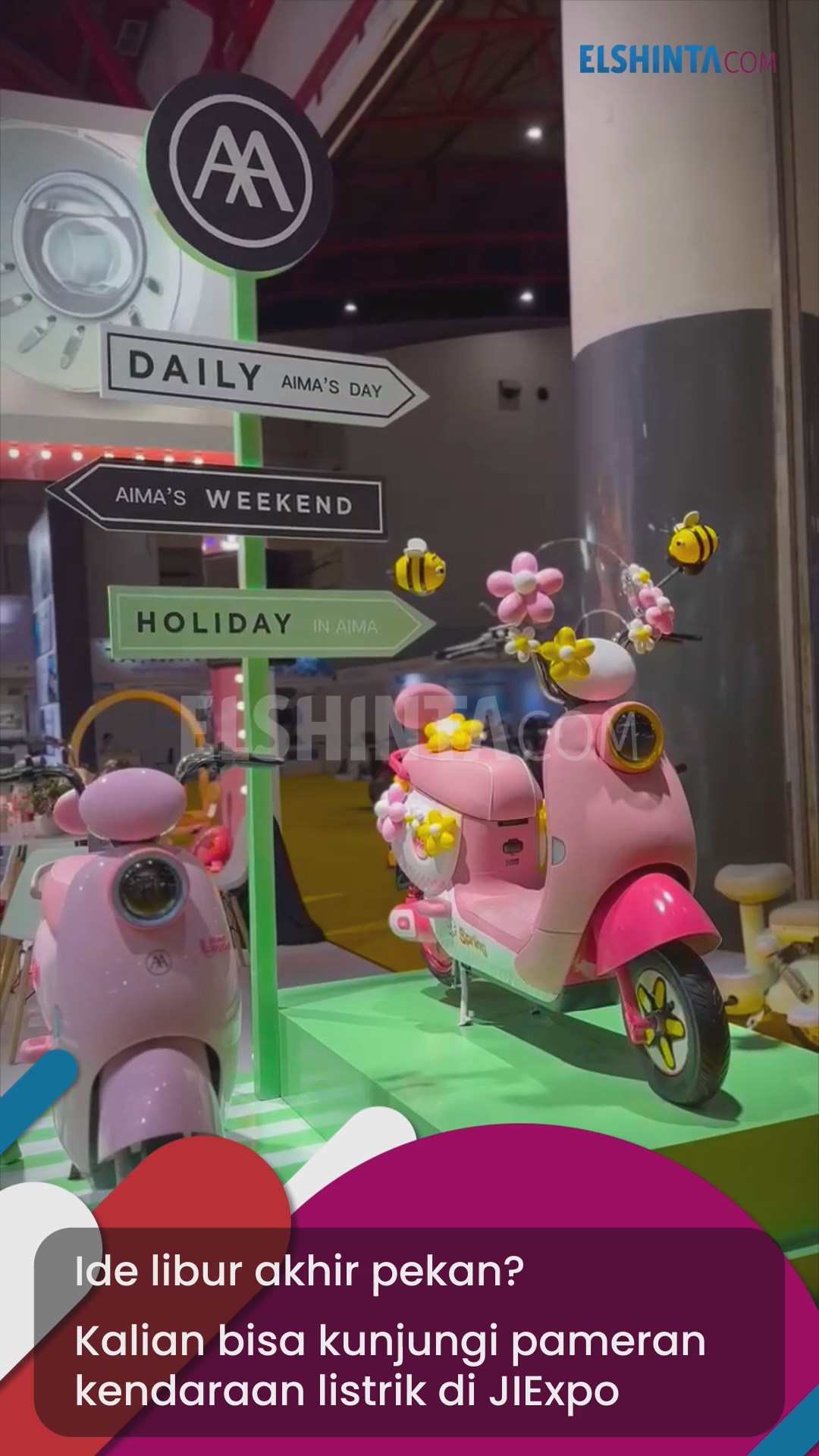 Libur akhir pekan di pameran kendaraan listrik Kemayoran Jakarta Libur akhir pekan di pameran kendaraan listrik Kemayoran Jakarta