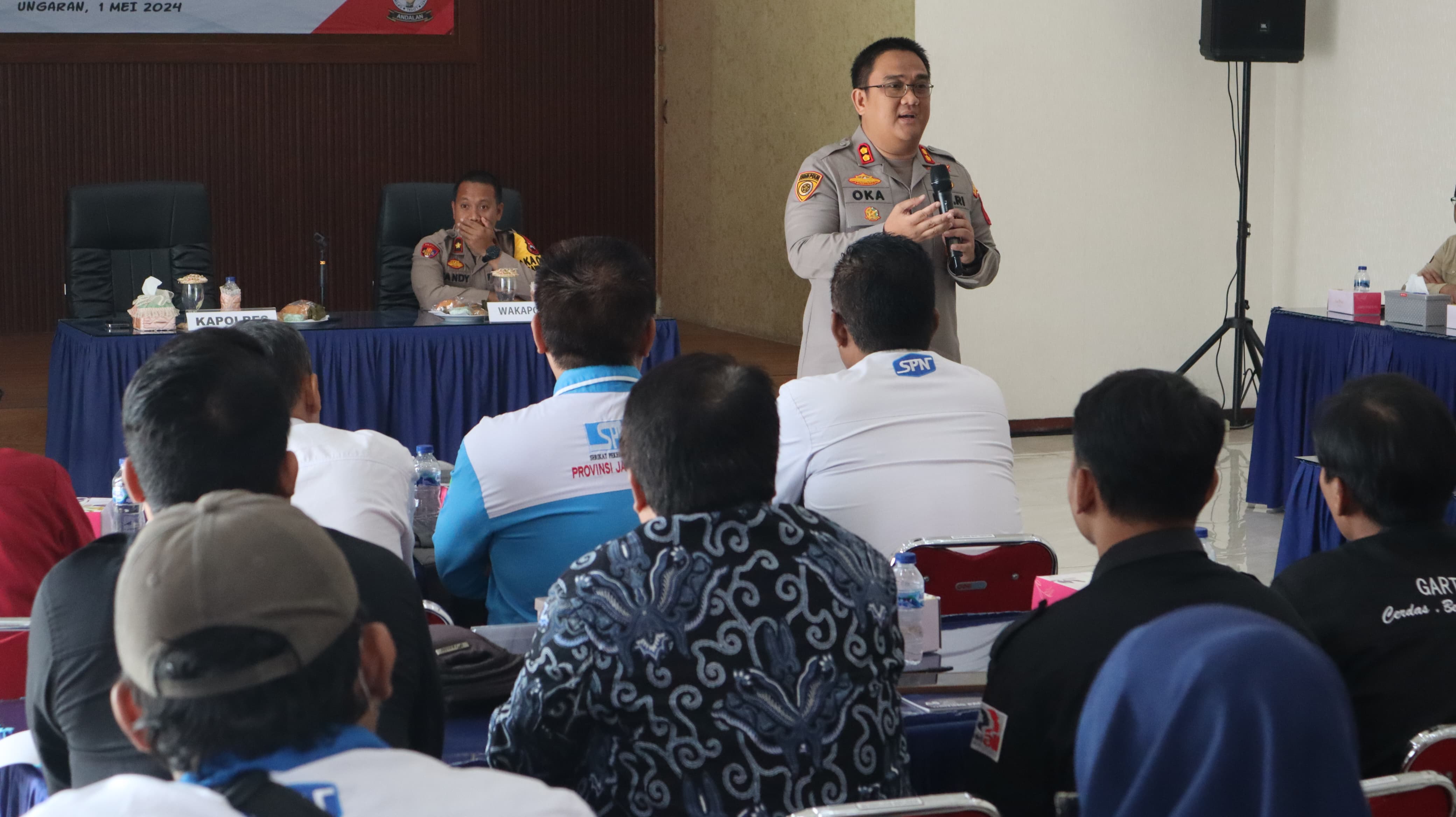 Peringati May Day, Polres Semarang dan serikat buruh gelar halal bi halal Peringati May Day, Polres Semarang dan serikat buruh gelar halal bi halal