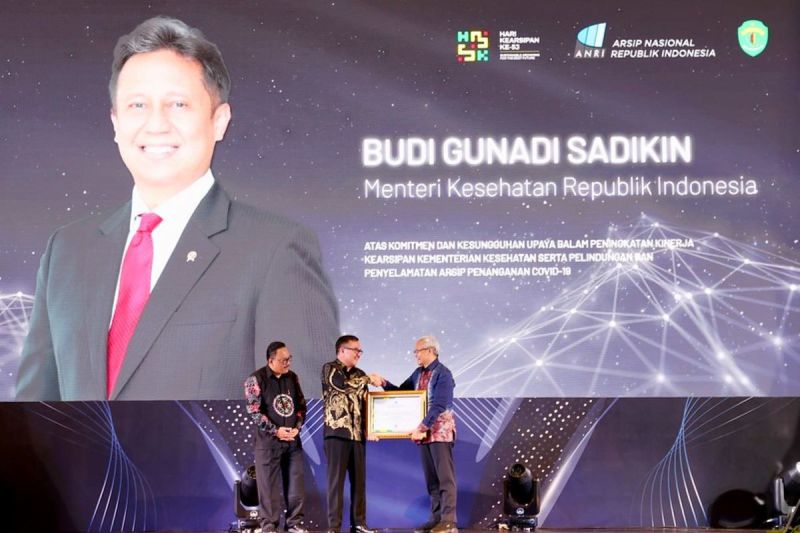 Kementerian Kesehatan terima lima penghargaan kearsipan Kementerian Kesehatan terima lima penghargaan kearsipan
