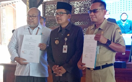 BPS - Dinarpus Brebes kerjasama dalam program literasi statistik BPS - Dinarpus Brebes kerjasama dalam program literasi statistik