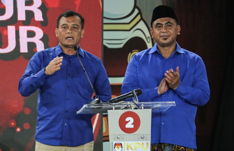 SMRC: Luthfi-Taj Yasin unggul 59,16 persen dari data masuk 100 persen SMRC: Luthfi-Taj Yasin unggul 59,16 persen dari data masuk 100 persen