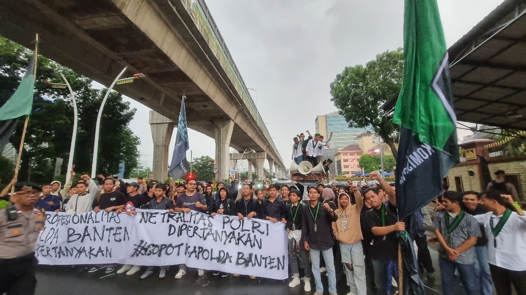 Soroti netralitas di depan Mabes Polri, HMI tuntut Kapolda Banten dievaluasi Soroti netralitas di depan Mabes Polri, HMI tuntut Kapolda Banten dievaluasi
