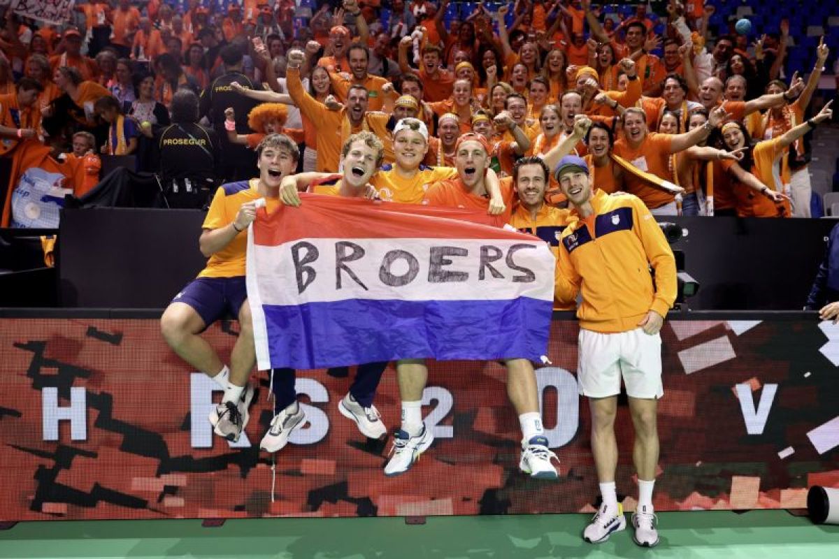 Belanda pertama kali melaju ke final Piala Davis usai kalahkan Jerman Belanda pertama kali melaju ke final Piala Davis usai kalahkan Jerman