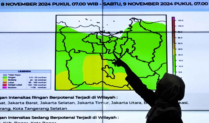 Sebagian Jakarta diprakirakan hujan ringan pada Selasa siang Sebagian Jakarta diprakirakan hujan ringan pada Selasa siang