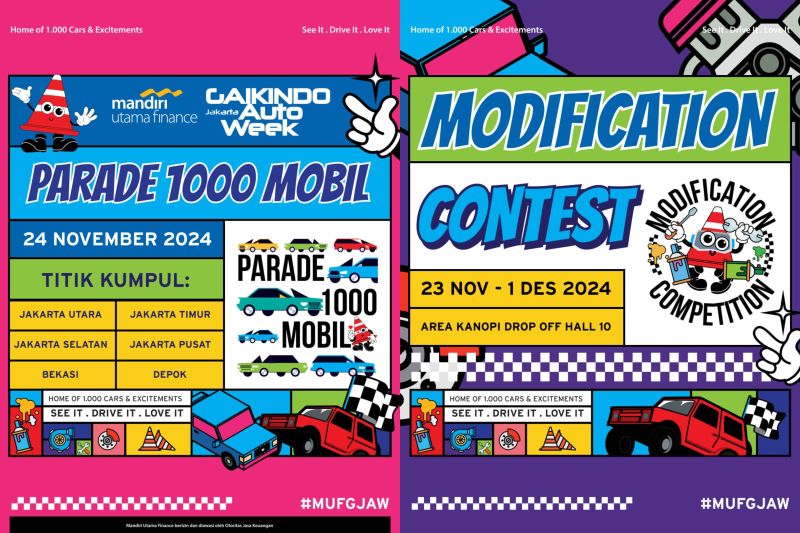 Digelar minggu ini, GJAW 2024 hadirkan kontes dan parade 1.000 mobil Digelar minggu ini, GJAW 2024 hadirkan kontes dan parade 1.000 mobil