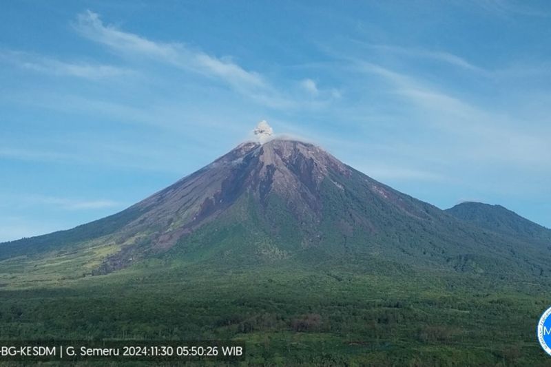 Gunung Semeru kembali erupsi pada Sabtu pagi Gunung Semeru kembali erupsi pada Sabtu pagi