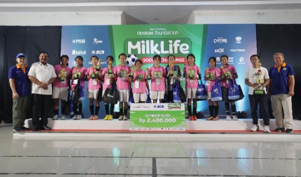 SD Cinta Kasih dan SDN Kebagusan 03 juara MilkLife Soccer Challenge 