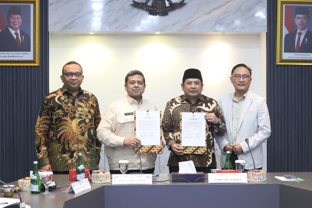 BPJPH dan Kemenag lakukan MoU terkait status dan kedudukan BLU BPJPH BPJPH dan Kemenag lakukan MoU terkait status dan kedudukan BLU BPJPH