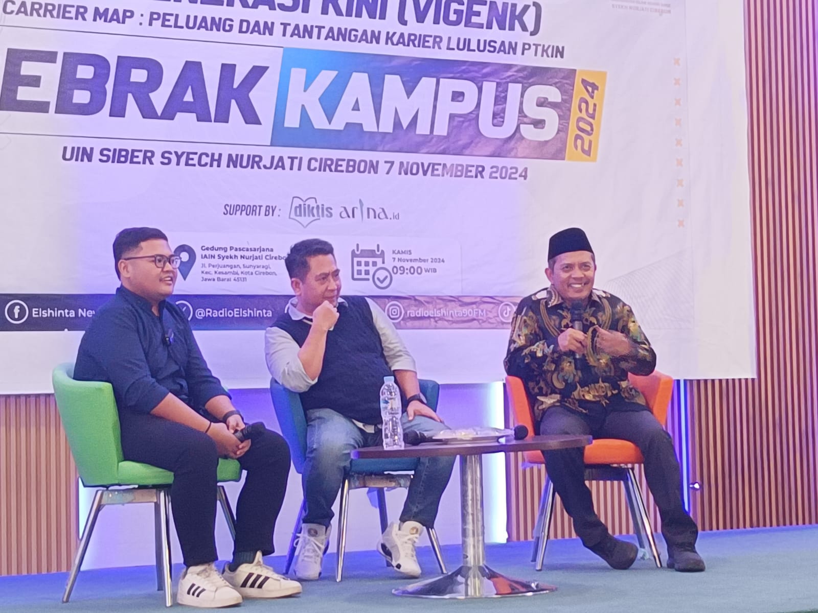 Vigenk Gebrak Kampus Radio Elshinta hadir di UIN Cirebon Vigenk Gebrak Kampus Radio Elshinta hadir di UIN Cirebon